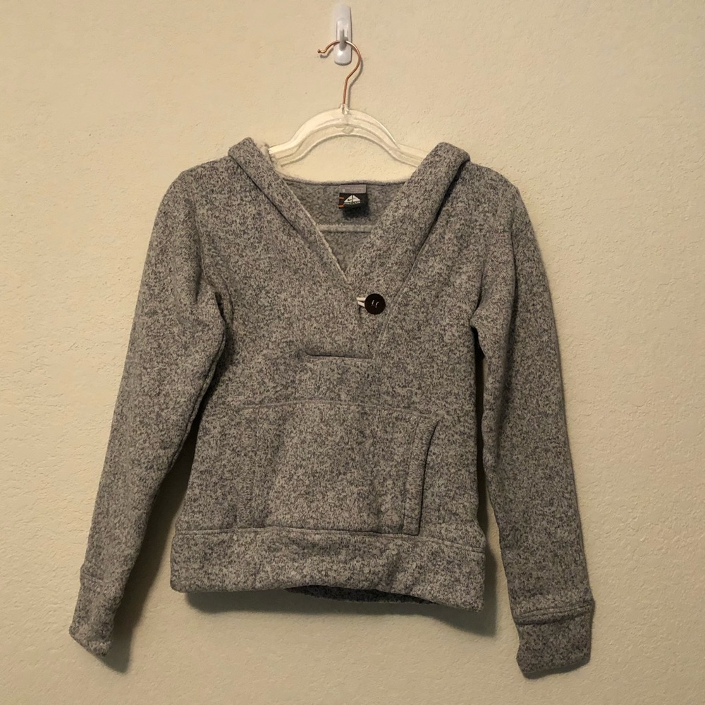 Nike ACG Hoodie Sweatshirt Fleece Grey Sherpa Hood Small S